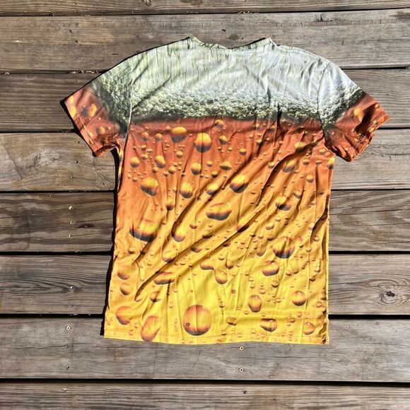 𝅺it’s Beer Time Green and Yellow Graphic tee - Picture 2 of 3